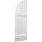 Ekena Millwork Americraft 5-Board (2 Batten) Wood Joined Board-n-Batten Shutters w/ Arch Top, ARW101BQ518X77WHH, PR ARW101BQ518X77WHH - alternate 5